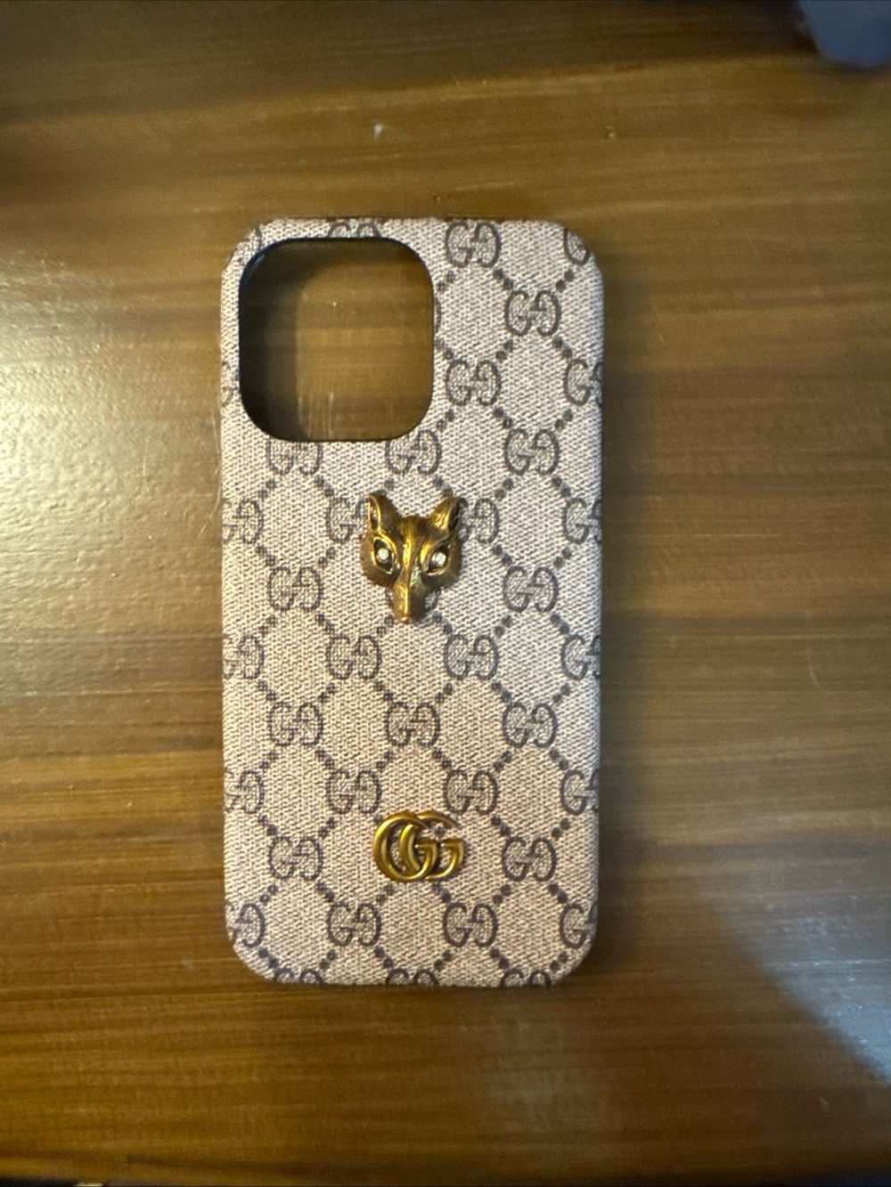 Gucci Fox Face GG Supreme iPhone 15 Pro Max Case — Made in Italy